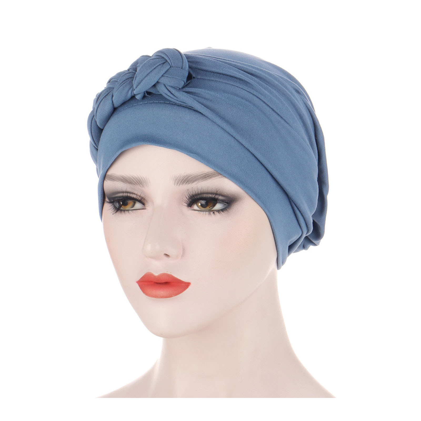 thumbnail image 2 of Gorro turbante preatado para el cabello - Poliéster, estilo bohemio, pañuelo elástico para la cabeza, 2 of 2